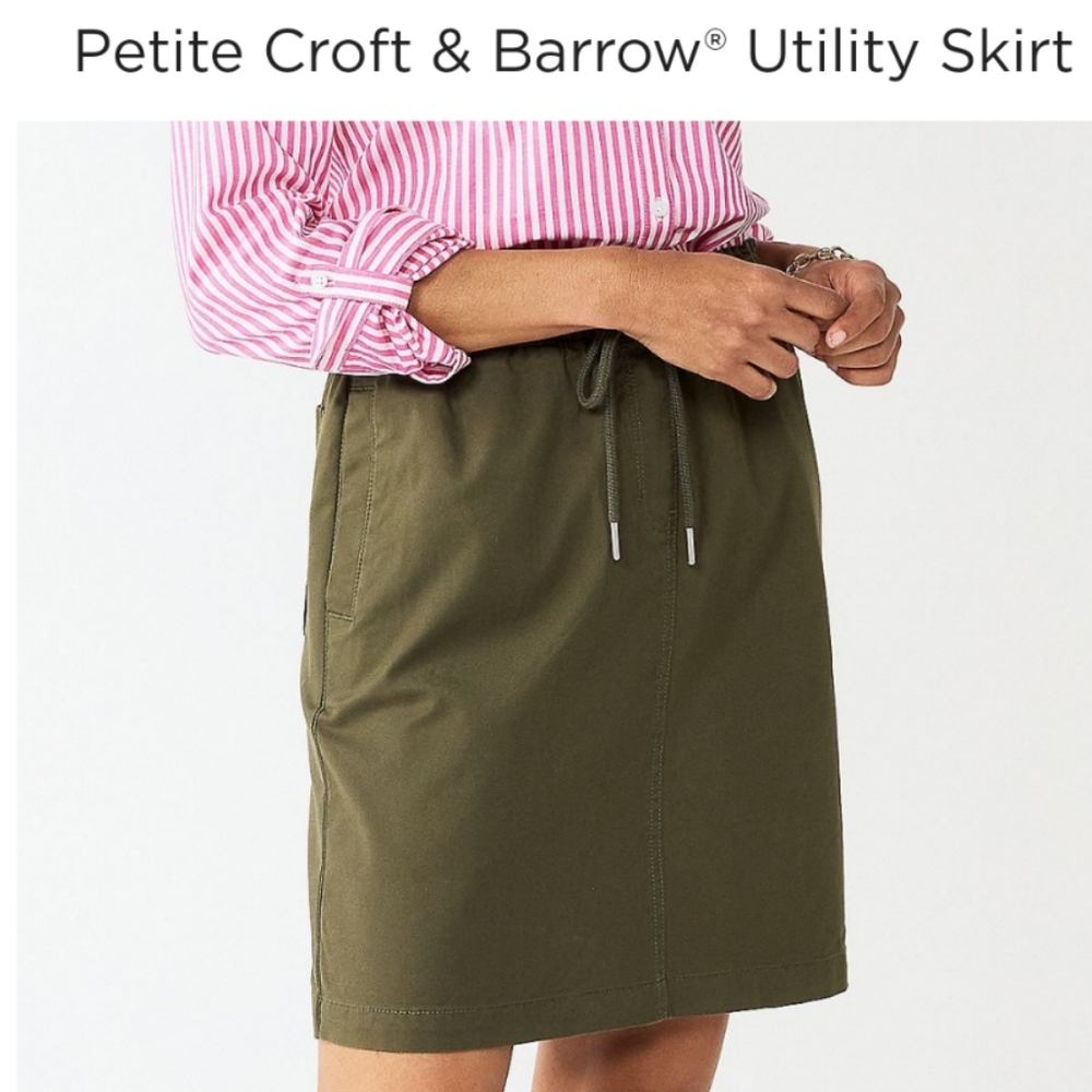 🥳FINAL PRICE👍🖤 NWT‼️ Croft & Barrow brand Petite Utility Skirt